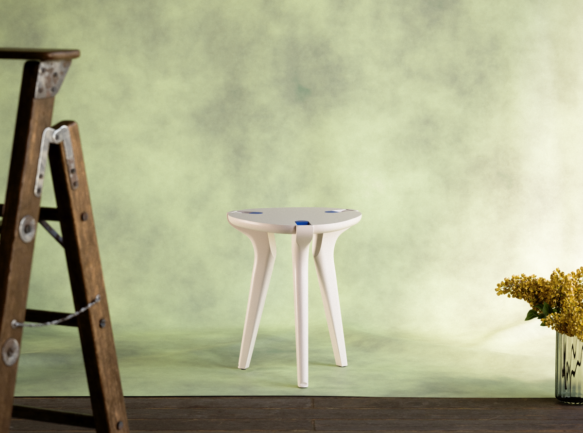 Tabouret Baiji Blanc