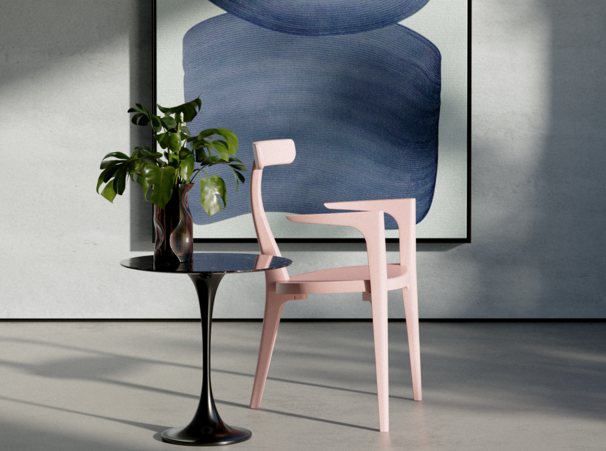 Chaise Beluga Rose